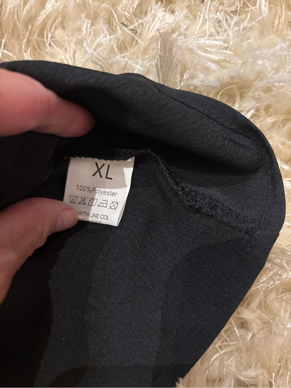 Fancy Ruffled Black Blouse - Picture 5 of 5